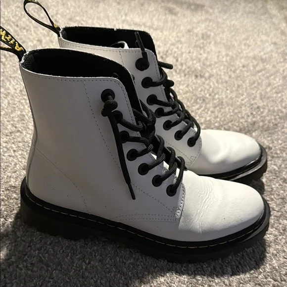 Dr. Martens | Shoes | Dr Martens White Combat Boots | Poshmark display picture 1
